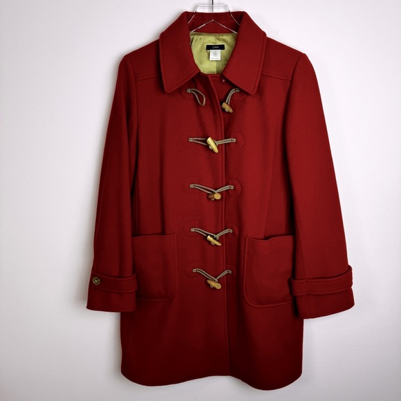 J. Crew size M Pea Coat Wool Blend - Picture 1 of 8